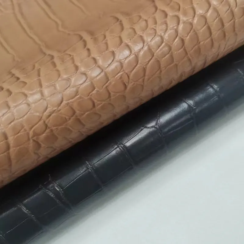 Pemasok panjang dapat disesuaikan harga terjangkau kain desainer kulit imitasi cantik mudah dibersihkan