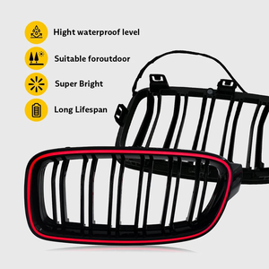 Nuova Griglia Frontale RGB LED (ABS+LEDs 12V) per <span class=keywords><strong>Serie</strong></span> 3 (F30/F35) 2013-2018 - Accessorio Auto Ecologico per Retrofit - Product Image 4
