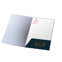 Carpetas de Negocios Ecológicas de Papel/Cartón Kraft con Bolsillos, Impresión Offset con Logotipo Personalizado para Documentos A4/A5, Fábrica China