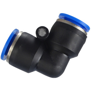 ข้อต่อลมแบบเร็วชนิดมุมฉาก Dde Pneumatics Pv8 ทำจากพลาสติก สำหรับสายลม ใช้กับเครื่องจักรอัตโนมัติในอุตสาหกรรม - Product Image 2