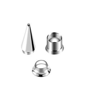 Joyería para expansión de oreja de doble corneta hueca, expansor de oreja de acero inoxidable, cono puntiagudo dos en uno, para nariz, al por mayor - Product Image 4