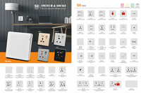 20 ans de fabrication professionnelle, prise murale Double Gang 13a avec Port de chargeur Usb 2.1a