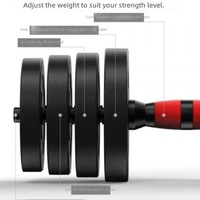 Ensemble de barres d'haltères 35cm-55cm, 2 barres d'haltères, 4 colliers de serrage à rotation, en métal durable, portable, pour la musculation à domicile