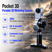 Escáner LiDAR 3D Portátil Foxtech Pocket 3DGS para Desarrollo de Juegos de Realidad Virtual y Realidad Aumentada, Captura de Escenas Fotorealistas y Creación de Contenido 3D