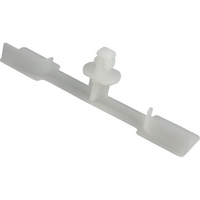 Clips de câble automatiques de vente d'usine attaches en plastique en nylon faciles à appliquer avec des rivets de voiture en fibre carrée à verrouillage naturel CL-IE020-W