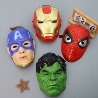 Masque en plastique DIY pour Halloween, fête costumée, Liga des héros, Deadpool, bouclier, Hulk