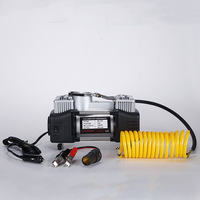 Kit de compresseur d'air pour voiture à double cylindre de haute qualité, directement de l'usine - Gonfleur de pneus 150 PSI avec outils de réparation de pneus, fil de cuivre pur
