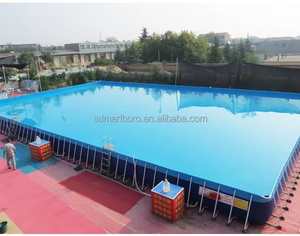 Çocuk yetişkin yüzme havuzu için PVC malzeme ile Metal çerçeve zemin yüzme havuzu - Product Image 5