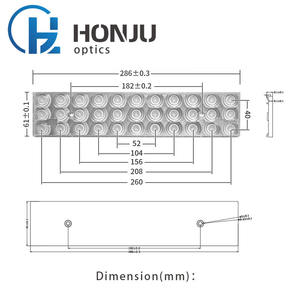 상업 산업 실내 조명 Cob Pmma 렌즈 광학 아크릴 OEM 신발 상자 선형 프로젝터 Led 거리 홍수 빛 렌즈 - Product Image 5