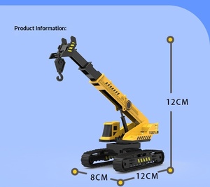 Juguete de Grúa Ligera para Niños, Resistente a Caídas, para Niños de 5 a 7 Años, Modelo de Vehículo de Construcción de Simulación, Silicona y TPE, 22 cm - Product Image 3