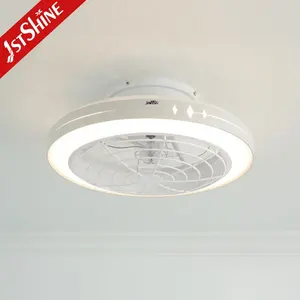 1stshine Led Ceiling Fan Silent High Speed 20 Inches Smart Control Decorative Led Ceiling Fan Light