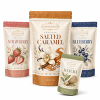 Emballage personnalisé en sachet autoportant pour bonbons, biscuits et pop-corn