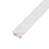 Profilés en T en alliage d'aluminium linéaire PERFECT 6063-T5 pour lentilles LED, tempérage T3-T8, angle de faisceau 10/30/60/90, service de découpe, décoratifs