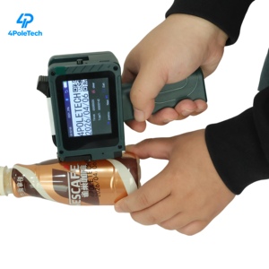 Impresora Wifi Portátil 4POLETECH, Impresora de Inyección de Tinta Mini Portátil para Fechas de Caducidad, Códigos QR, Números de Lote, para Botellas de Plástico y Metal - Product Image 1