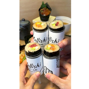 Nuevo Envase Ecológico de Plástico PP para Sushi, Tubo Push-Up, Vaso Cilíndrico con Tapa - Product Image 1