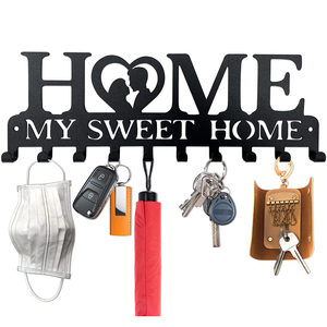 Jh-mech – porte-clés mural en métal rustique, décoration de la maison, My <span class=keywords><strong>Sweet</strong></span> Home, porte-clés mural - Product Image 4