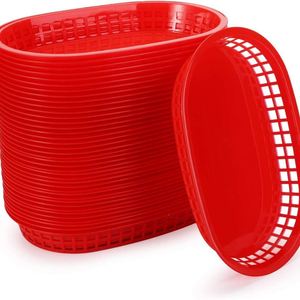 Grand panier en plastique de style européen pour restauration rapide 274 cm ; Contenant pour poulet frit et frites ; Panier à pain ; Panier à burger - Product Image 5