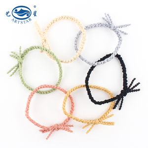 ที่นิยมถักผมเชือกน่ารักสีดำผูกโบว์วงผมยืดหยุ่นขายส่งน่ารักผูกผม - Product Image 1