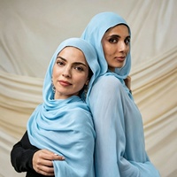 Écharpe en modal 30S unie couleur unie, hijab, foulard pour femmes musulmanes, doux, respirant, léger, châle, usage quotidien – Grande Vente