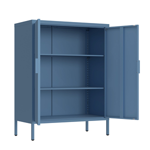 금속 수납 캐비닛 거실 진열 선반 스틸 찬장 정리함 가구 모던 오피스 스타일 - Product Image 4