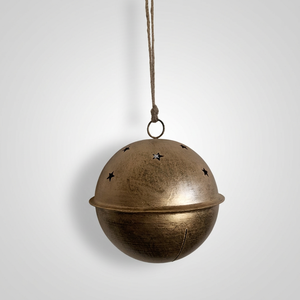 Carillon éolien rond suspendu, style antique, cloche en métal découpée en étoile pour la décoration intérieure - Product Image 2
