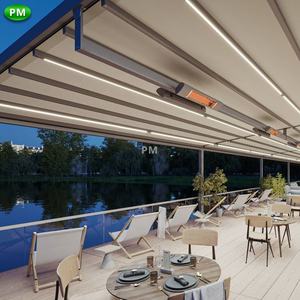 2-20% de descuento <span class=keywords><strong>toldo</strong></span> automático impermeable sistemas deslizantes toldos de pérgola de Techo Retráctil para sombras en el jardín - Product Image 3