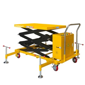 Hot Selling Mobile Lift Table DPS350 Semi Electric Lifting Platform 140kg/1.5m Economical Mold <b>Handling</b> Lifting Logistics - Product Image 4