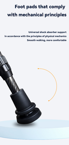 Bastón <span class=keywords><strong>Oldman</strong></span> con mango en T, corcho de madera y fibra de carbono, bastones elegantes con puntas de goma para actividades al aire libre para senderismo - Product Image 3