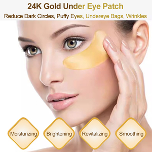 <span class=keywords><strong>Parches</strong></span> para los ojos Antienvejecimiento Oro Cristal 24K Oro <span class=keywords><strong>Antiojeras</strong></span> Máscaras 24K Oro Bajo los ojos Máscara de colágeno Parche para los ojos - Product Image 6