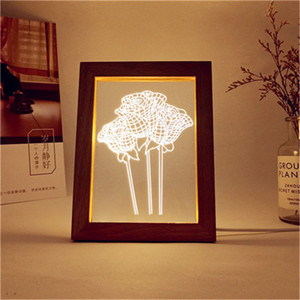 Quà Tặng Tầm Nhìn Lập Thể Sáng Tạo 3D Cầm Tay Đèn Khung Ảnh Acrylic Dạ Quang Sản Phẩm Cảm Ứng Điều Khiển Từ Xa Nhiều Màu Sắc Lạ - Product Image 3