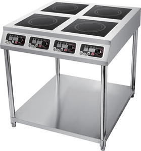 Equipo de Cocina Comercial <span class=keywords><strong>para</strong></span> Restaurantes, Cocina de Inducción Eléctrica de 3500W/5000W con 4 Quemadores, Control Táctil y con Perillas - Product Image 2