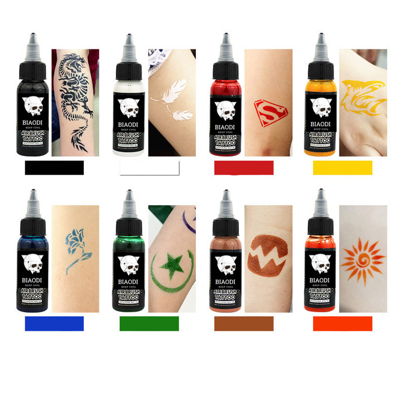 Водостойкие пигментные чернила для татуировки, временные чернила для татуировки