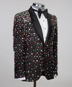 Chaqueta brillante hecha a medida para hombre, trajes para hombre, matrimonio, boda, Masculino, <span class=keywords><strong>Terno</strong></span>, <span class=keywords><strong>tres</strong></span> <span class=keywords><strong>piezas</strong></span>, esmoquin, novio, graduación, esmoquin para hombre - Product Image 2