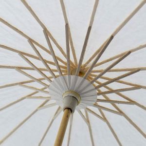 Parasol en papier blanc pour mariage en gros pour le bricolage - Product Image 4