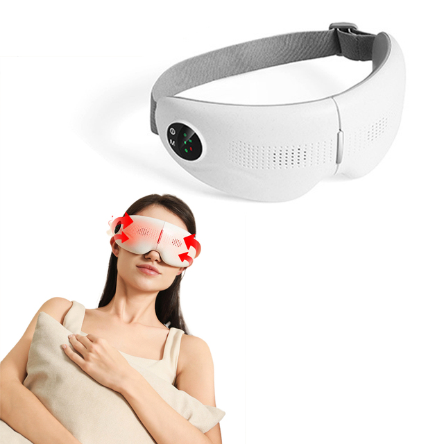 Bluetooth Led Display Foldable Multifunctional Eye Massager Protection Equipment Dry Bags Warm Heating Massage Vibration