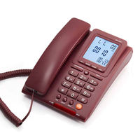 Teléfono analógico con cable ABS Botones grandes Identificador de llamadas Pantalla LCD de 16 dígitos Control de volumen de 4 niveles Teléfono fijo barato Hotel Personas mayores