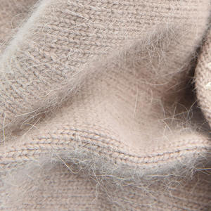 <span class=keywords><strong>Bonnet</strong></span> tricoté en laine angora avec <span class=keywords><strong>pompon</strong></span> en fourrure naturelle pour femmes, hiver, double couche, personnalisé, vente en gros - Product Image 5