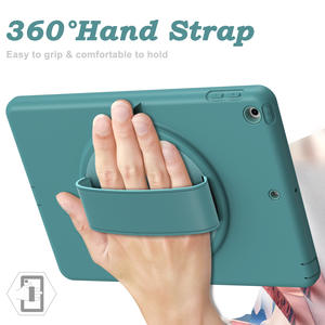 TUP + étui de protection antichoc en matériau PC pour Apple iPad 10.2 (2019/2020), rotatif à 360 °, avec fente pour stylo, anti-chute - Product Image 3