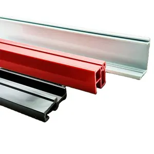 Perfis de PVC para porta de extrusão personalizada ou trilho de janela, moldura de portas de refrigeração, perfis de plástico
