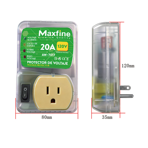 Protector de Voltaje para Enchufe Estadounidense de 120V 20A, Retardo de 3 Minutos, 90-105V Ajustable, para Refrigerador, <span class=keywords><strong>TV</strong></span>, Aire Acondicionado, Latinoamérica - Product Image 5