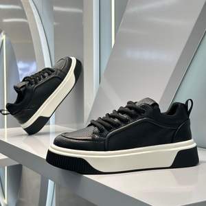 Scarpe da Passeggio in Pelle Marrone Impermeabile con Lacci, Calzature Casual da <span class=keywords><strong>Uomo</strong></span> per Primavera/Autunno/Inverno, Versatili e Alla Moda, Nuova Collezione - Product Image 1