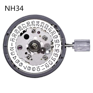 Mouvement automatique à remontage automatique GMT NH34A de haute précision à 24 rubis, mouvement mécanique japonais original en gros, avec date - Product Image 2