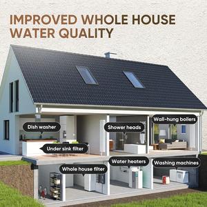 เครื่องกรองตะกอนแบบหมุนทั้งบ้าน สแตนเลส 316L อายุการใช้งาน 5 ปี ไหลแรง 6000 ลิตร/ชั่วโมง ใช้ซ้ำได้ ป้องกันการอุดตัน สำหรับใช้ในครัวเรือน - Product Image 6