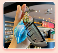 Pendentif porte-clés coquillage délicieusement adorable plaqué coloré parfait pour les sacs et accessoires de voiture pour femmes