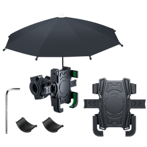 Support Téléphone Antichoc pour Moto et Vélo à Prix d'Usine, avec Pare-Soleil, Fixation Rétroviseur ou Guidon - Product Image 1