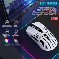 Souris d'ordinateur 2,4 GHz silencieuse, rechargeable, légère, sans fil, RGB, pour ordinateur portable Mactablet