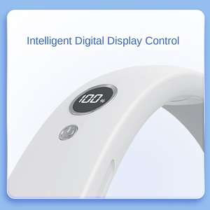 OEM premium <b>portable</b> <b>wearable</b> bladeless hanging mini <b>fan</b> with digital display - Product Image 2