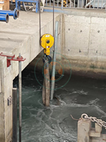 Équipement d'aération submersible électrique pour l'oxygénation des bassins d'eau, type QSB, moteur 1,5 kW, productivité 100 L/heure