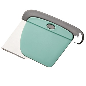 Food Grade Stainless Steel Foldable Disposable <b>Bench</b> Scraper Non-Slip <b>Plastic</b> Handle Kitchen Dough Cutter for Home Commercial - Product Image 1