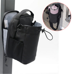 Sac de sport en polyester transfrontalier en promotion pour le yoga et le fitness quotidiens et en extérieur avec porte-bouteille magnétique - Product Image 2
